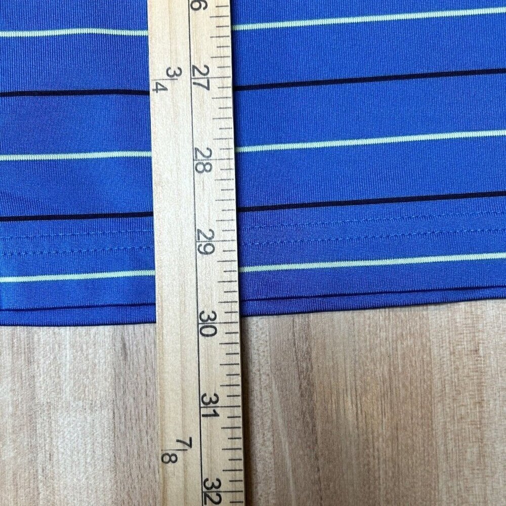 Under Armour Shirt Mens XL Performance Stripe Golf Polo Hayden Lake ID Heat Gear - Picture 15 of 15